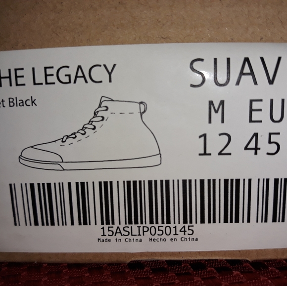 NEW Suavs "Legacy" Black Hi Top Ultrasoft Shoes - Picture 7 of 8